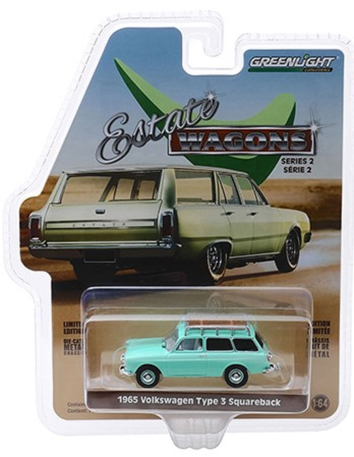 Volkswagen Type 3 Squareback 1965 Estate Wagons Greenlight 1/64