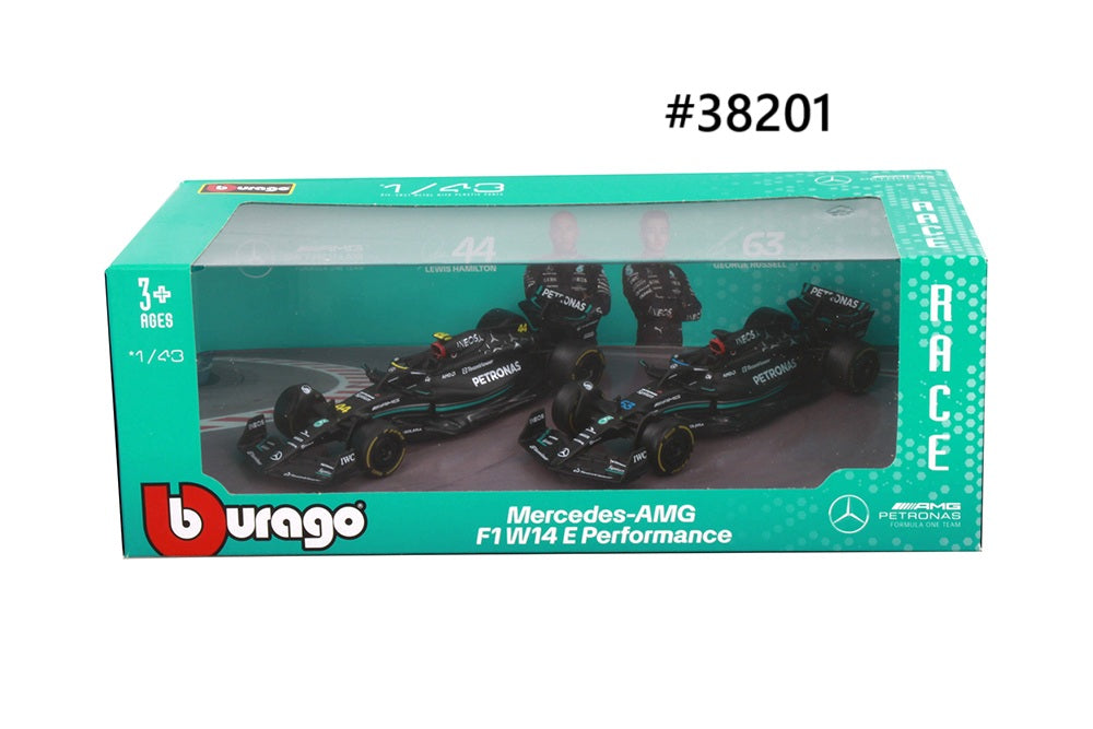 Mercedes-AMG F1 W14 E Performance Emballage duo Burago 1/43