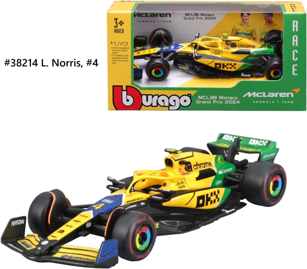 McLaren F1 Team MCL38 2024 Burago 1/43