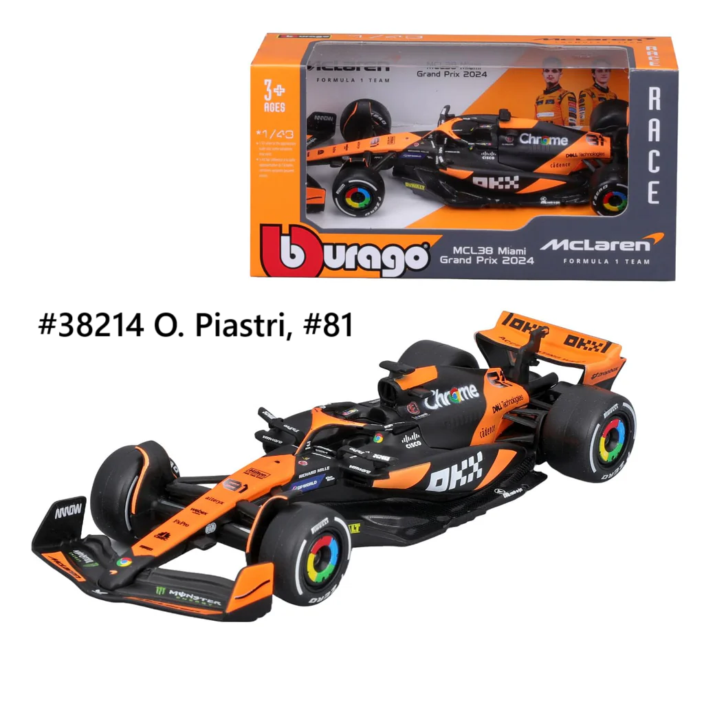 McLaren F1 Team MCL38 2024 Burago 1/43