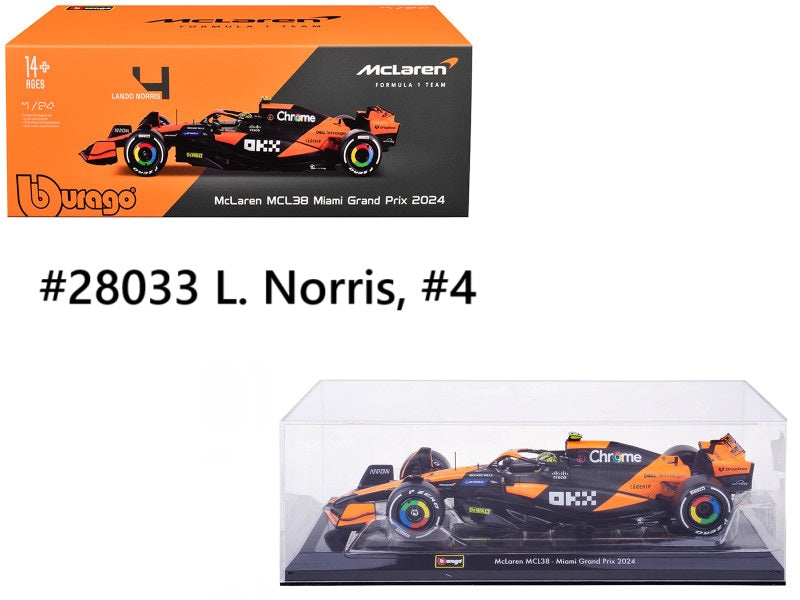 McLaren F1 Team MCL38 2024 Burago 1/24