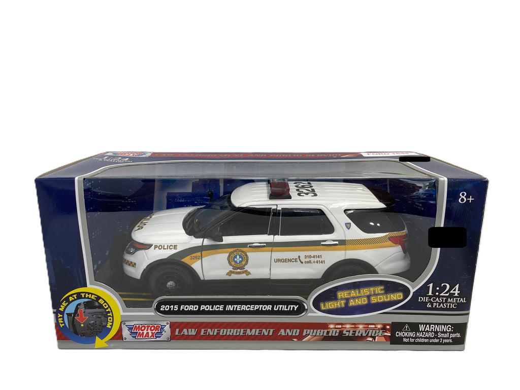 Ford Explorer Interceptor Utility Police SQ 2015 Motor Max 1/24