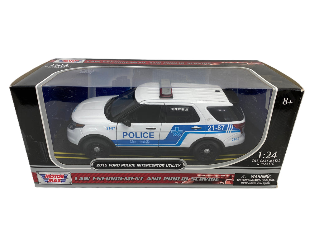 Ford Explorer Police Interceptor Utility Police de Montréal 2015 Motor Max 1/24
