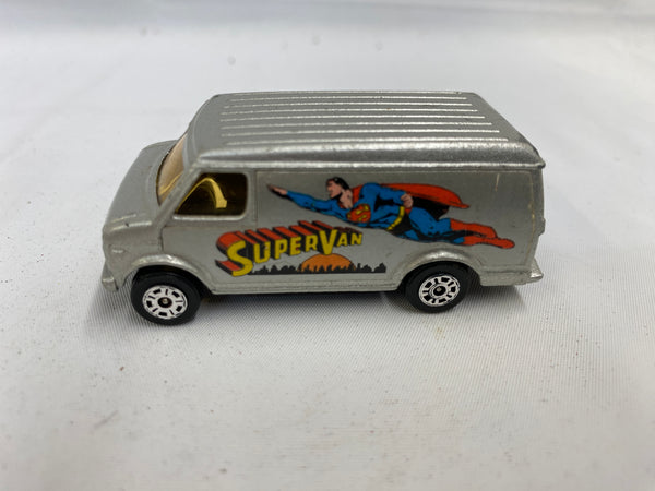 Corgi Chevrolet Van Superman - Échelle 1/64 - Moulé Sous Pression - Blister Abîmé