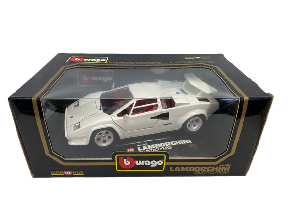 Miniature Burago 1/18 Lamborghini Countach 1988 – Noire – Réf. 3037 – Italie