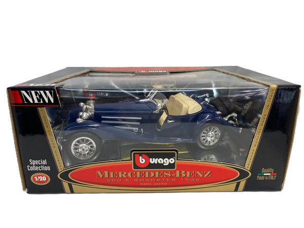 Mercedes 500K Roadster 1936 Burago 1/20 – Autos-Suggestions