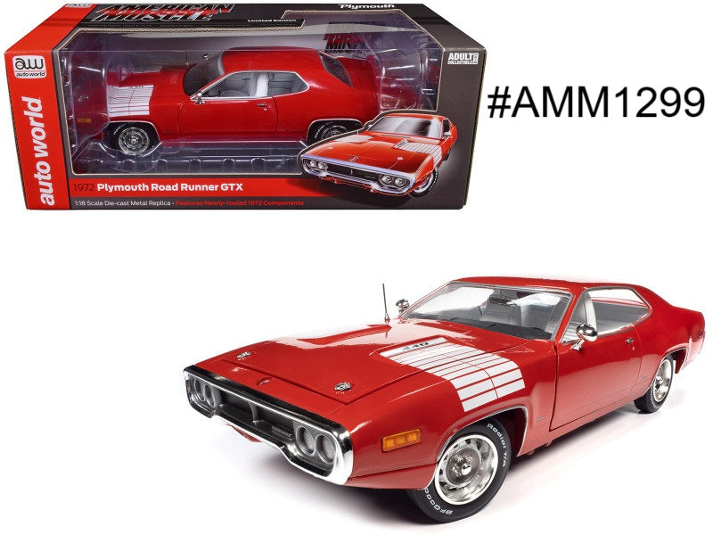 Plymouth Road Runner GTX 1972 Auto World 1/18