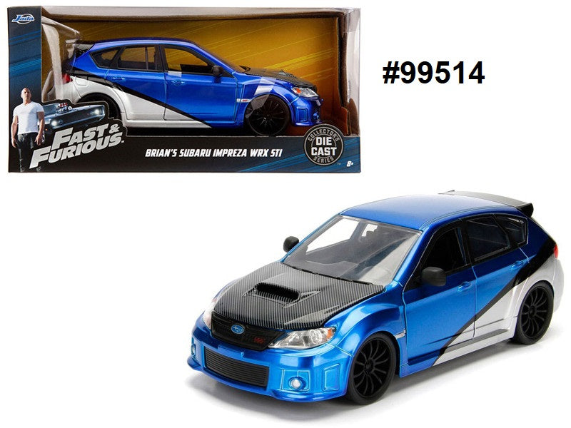 Subaru Impreza WRX STI Fast & Furious Jada 1/24