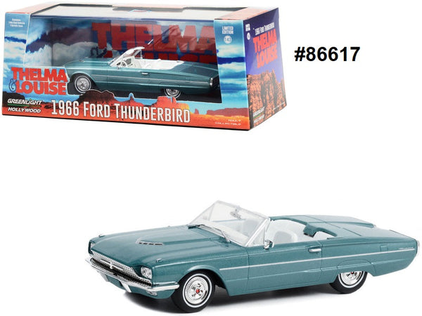 Modellino Ford Thunderbird Del 1966 – Scala 1:64, Colore Blu Metallizzato, Serie Thelma & Louise - Foto 2