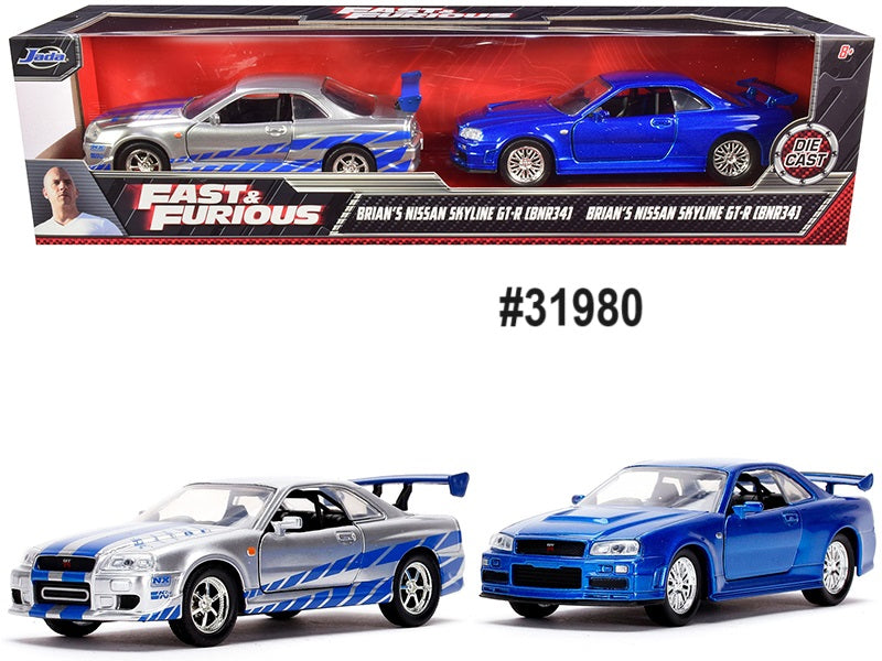 Nissan Skyline GT-R (R34) Fast & Furious Jada 1/32