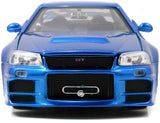 Nissan Skyline GT-R (R34) Fast and Furious Jada 1/24
