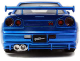 Nissan Skyline GT-R (R34) Fast and Furious Jada 1/24