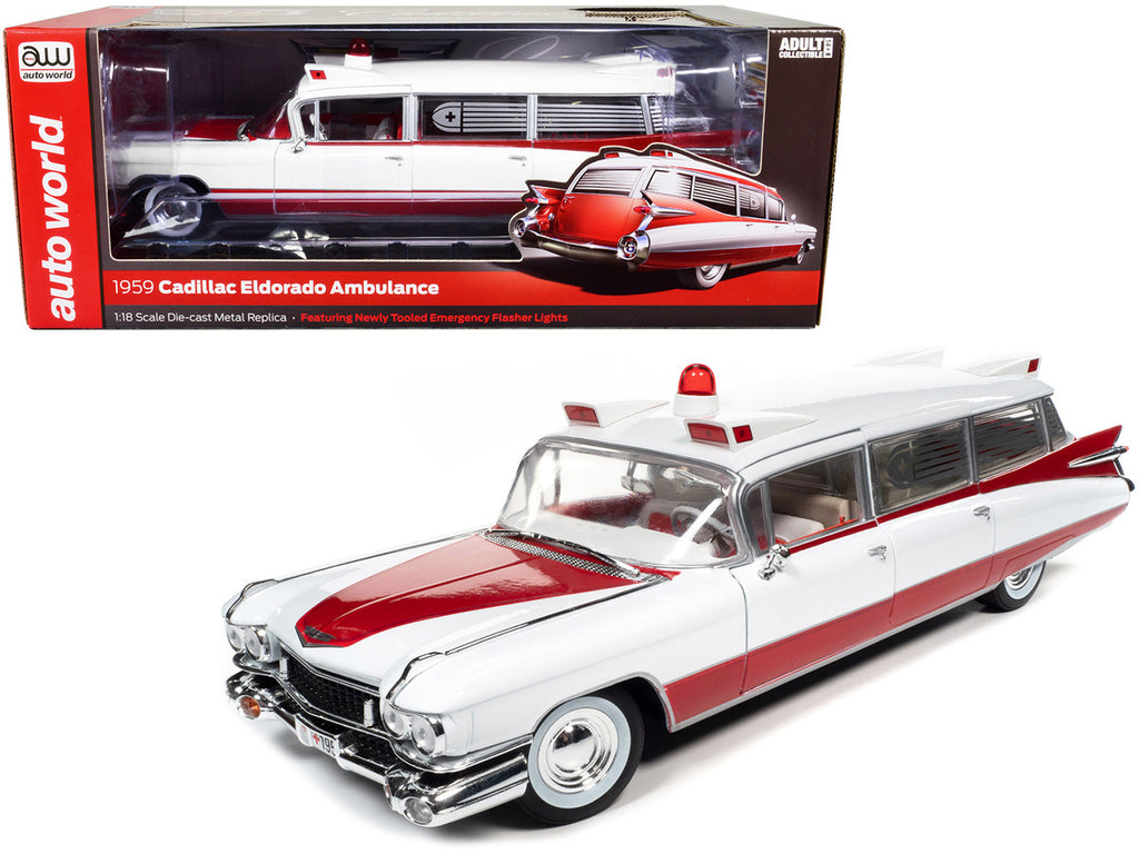 Cadillac Eldorado Ambulance 1959 Auto World 1/18