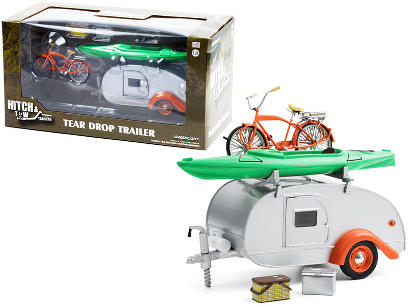 Roulotte Tear Drop Trailer 1947 Greenlight 1/24