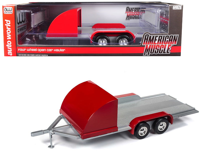 Remorque à roues double Auto World 1/18