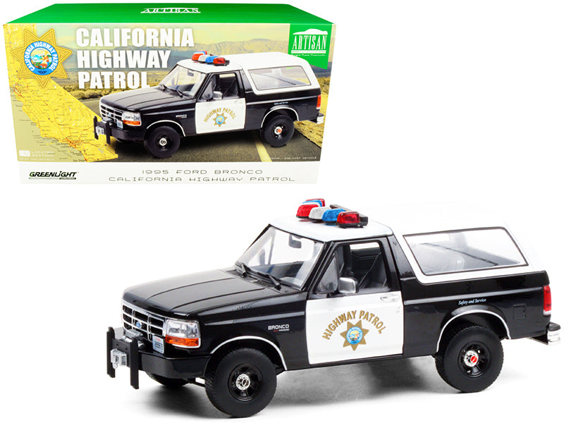 Ford Bronco Police California Highway Patrol 1995 Greenlight Artisan 1/18