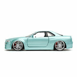 Nissan Skyline GT-R BNR34 Fast and Furious Jada 1/24