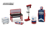 Ensemble de garage Shop Tool Accessories Greenlight 1/64