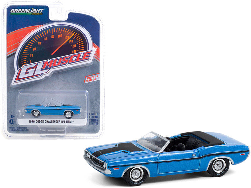 Dodge Challenger R/T Hemi Convertible 1970 GL Muscle Series 24 Greenlight 1/64