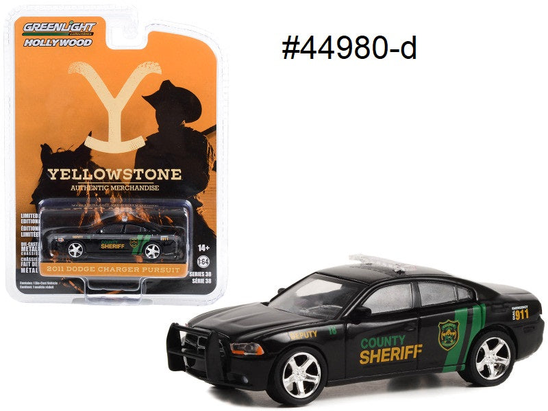Dodge Charger Pursuit 2011 Yellowstone Greenlight Hollywood 1/64