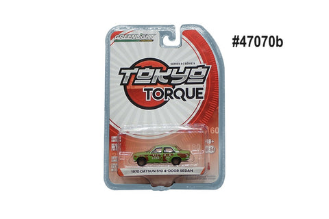 Datsun 510 4-door Sedan 1970 Greenlight Tokyo Torque 1/64