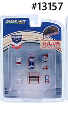 Ensemble de garage Shop Tool Accessories Greenlight 1/64