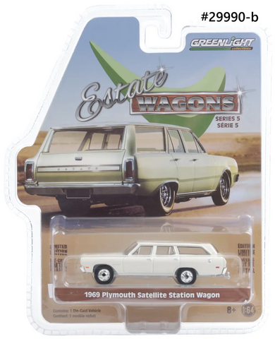 Plymouth Satellite Station Wagon 1969 Greenlight Estate Wagon 1/64