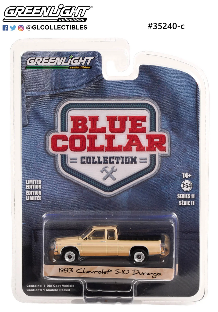 Chevrolet S-10 Durango 1983 Greenlight Blue Collar Collection 1/64
