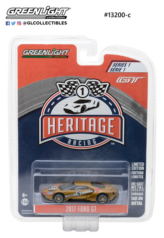 Ford GT 2017 Heritage Racing Greenlight 1/64