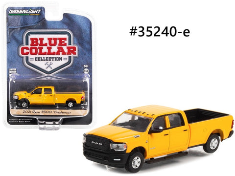Dodge Ram 3500 Tradesman 2021 Greenlight Blue Collar Collection 1/64