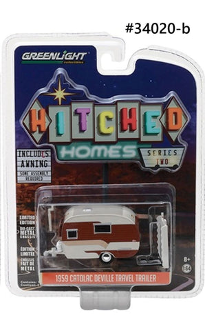 Roulotte Catolac DeVille  Travel Trailer 1959  Hitched Homes Greenlight 1/64