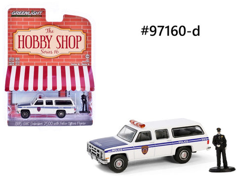 GMC Suburban 2500 1985 Police Hobby Shop Greenlight 1/64