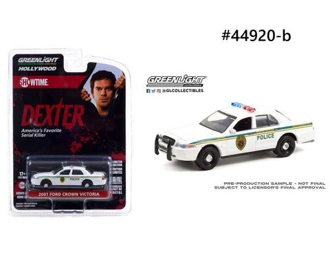 Ford Crown Victoria 2001 Police Greenlight Hollywood 1/64