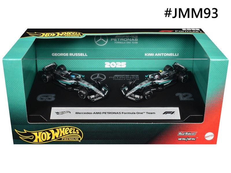 Mercedes-AMG Petronas W16 E Performance Formula 1 Team 2025 HotWheels Premium 1/64