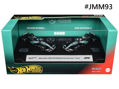 Mercedes-AMG Petronas W16 E Performance Formula 1 Team 2025 HotWheels Premium 1/64