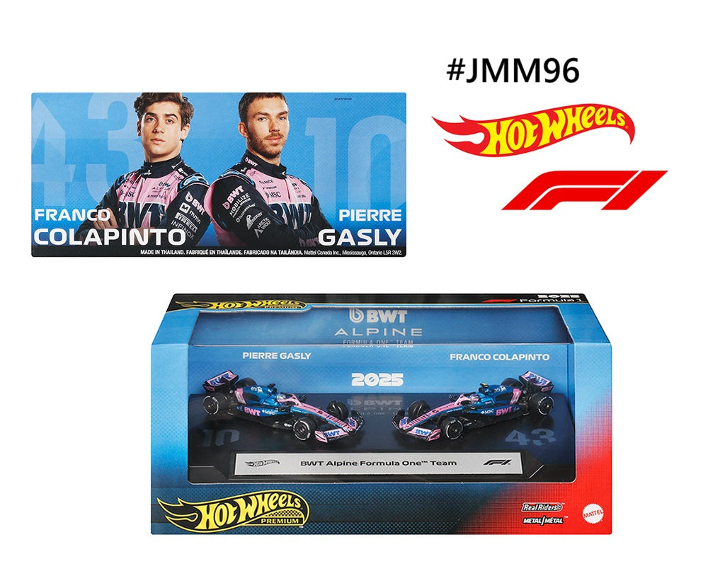 BWT Alpine A525 Formula 1 Team 2025 HotWheels Premium 1/64
