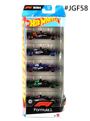 Emballage de 5 voitures F1 Racing 5 Pack Cars Set HotWheels 1/64
