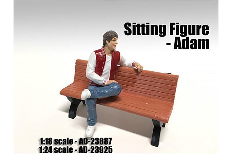 Figurine à asseoir Adam American Diorama 1/18