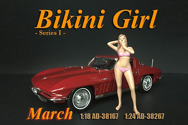 Figurine Bikini Calendar Girl Mars American Diorama 1/18