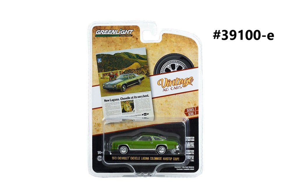 Chevrolet Chevelle Laguna Colonnade 1973 Greenlight Vintage Ad Cars 1/64