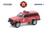 Jeep Cherokee 1990 Greenlight Fire & Rescue Series 1 1/64