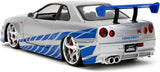 Nissan Skyline GT-R (R34) et Honda S2000 Fast & Furious 25ième Anniversaire Jada 1/24