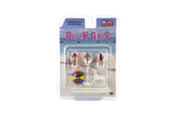 Ensemble Accessoires de plage et Beach girls American Diorama 1/64