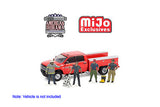 Ensemble Accessoires et Pompiers American Diorama 1/64