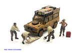 Ensemble Accessoires et Mécaniciens Off Road American Diorama 1/64