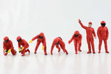 Figurines arrêt aux puits (Pit Crew) American Diorama 1/18