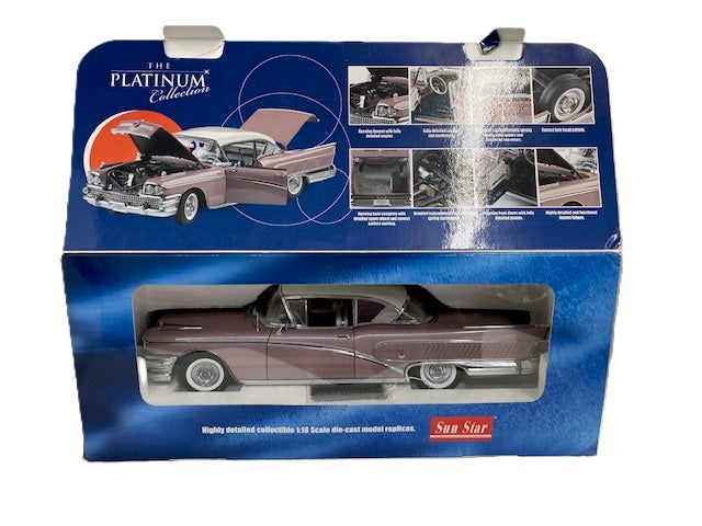 Buick Limited Hard Top 1958 Sun Star Platinum 1/18