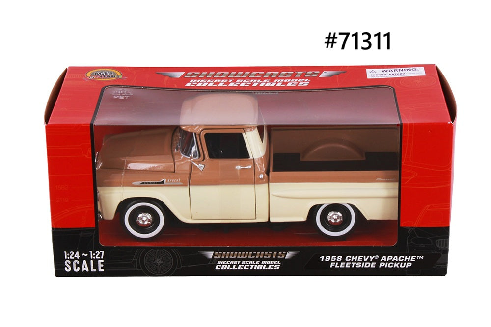 Chevrolet Apache Fleet Side Pick Up 1958 Showcasts 1/24
