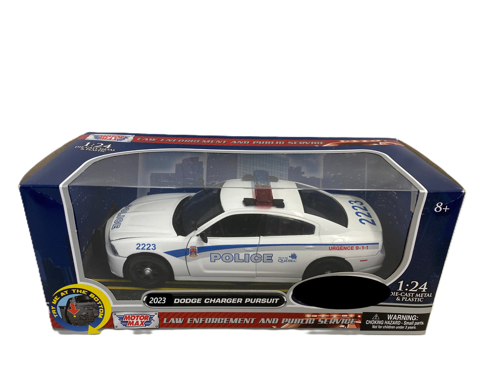 Dodge Charger Pursuit 2023 Police Ville de Québec Motor Max 1/24