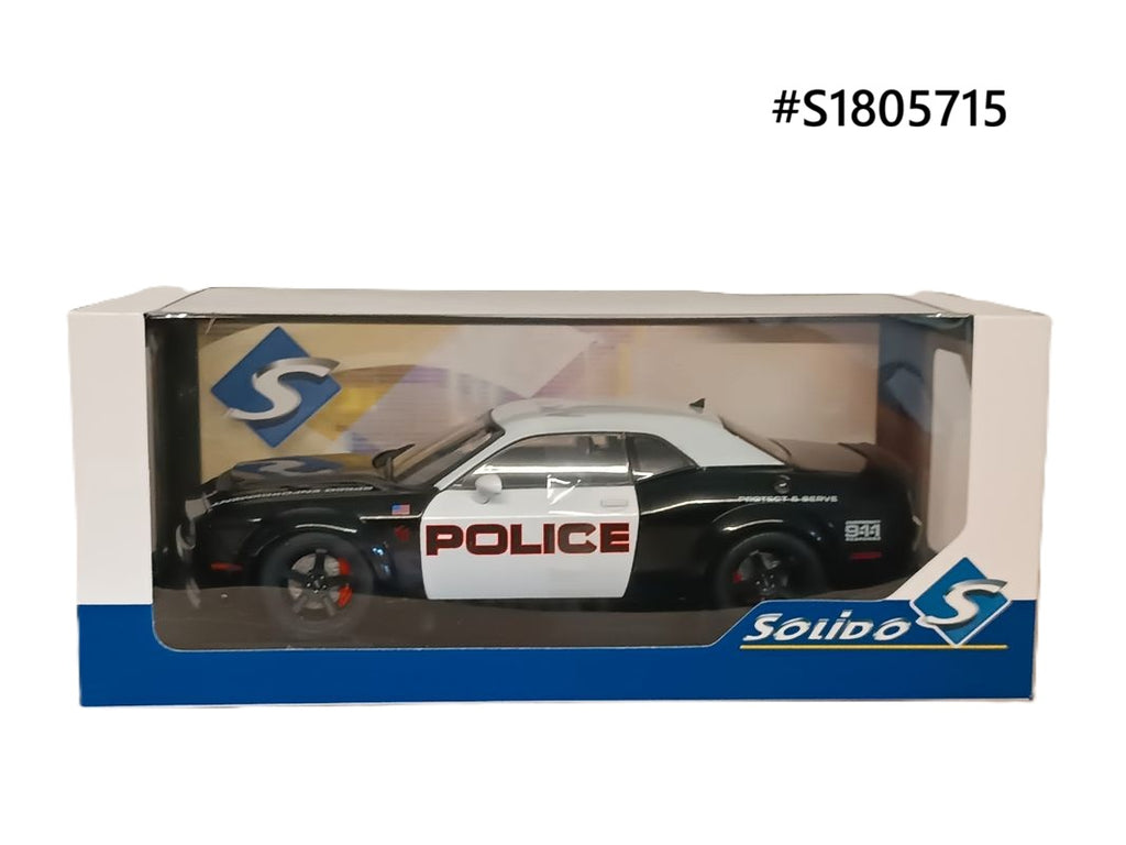 Dodge Challenger Demon SRT HellCat 2023 Police Solido 1/18